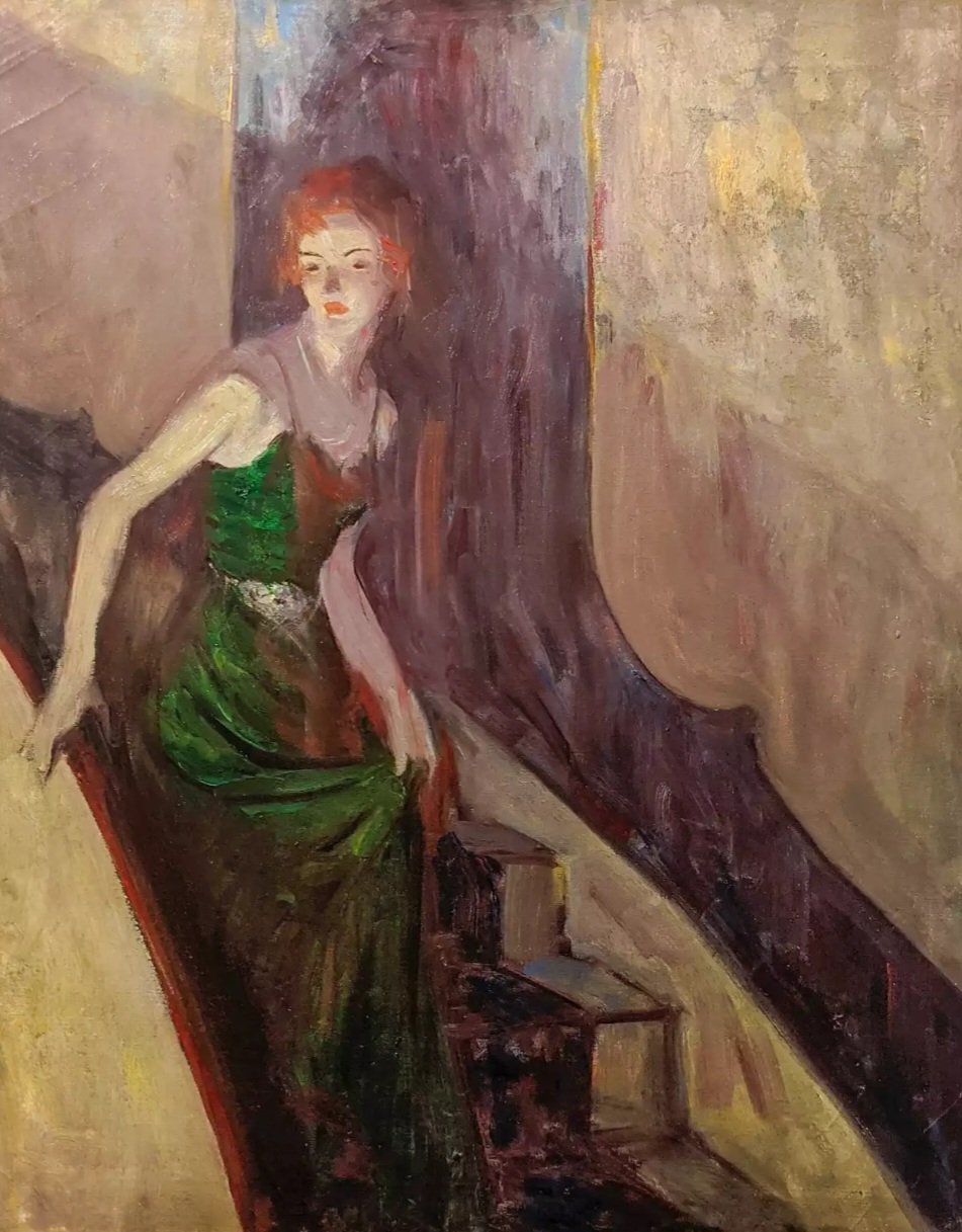 The Lovers’ Chronicle 6 November – spread your arms – birth of Louis Racine & Anne Porter – art by Dennis Miller Bunker & Everett Shinn